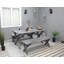 Edgerton 4 - Person Solid Wood Patio Dining Set Rectangular Table-86134595