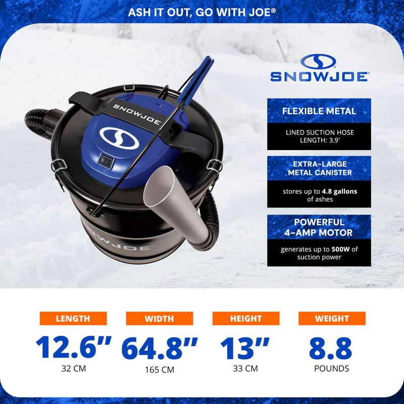 Snow Joe Bagless Canister Vacuum