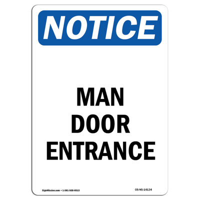 Man Door Entrance Sign