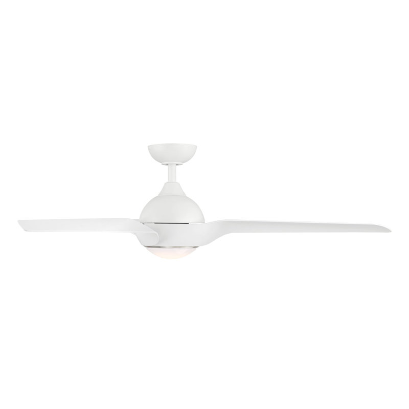 Ventilateur de plafond intelligent DEL Concho, Matte White