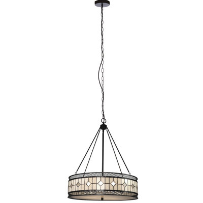 Stroude 3 - Light Black/Cream Pendant