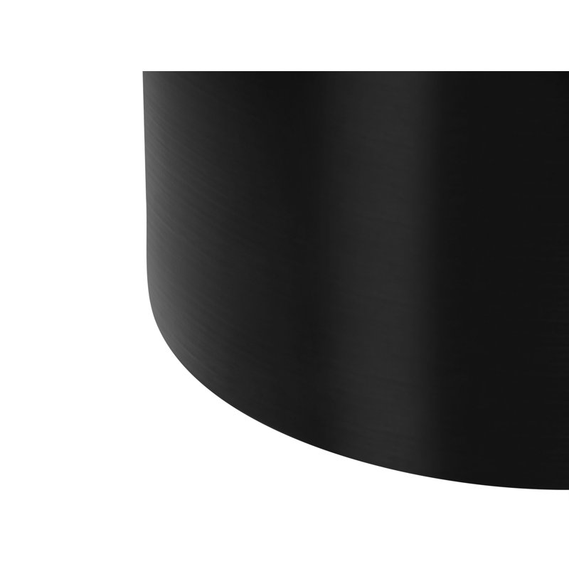 Drum End Table, Black