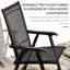 Ensemble de 4 chaises de patio portatives pliantes avec filet respirant et structure en acier durable pour un confort extérieur-2010028742