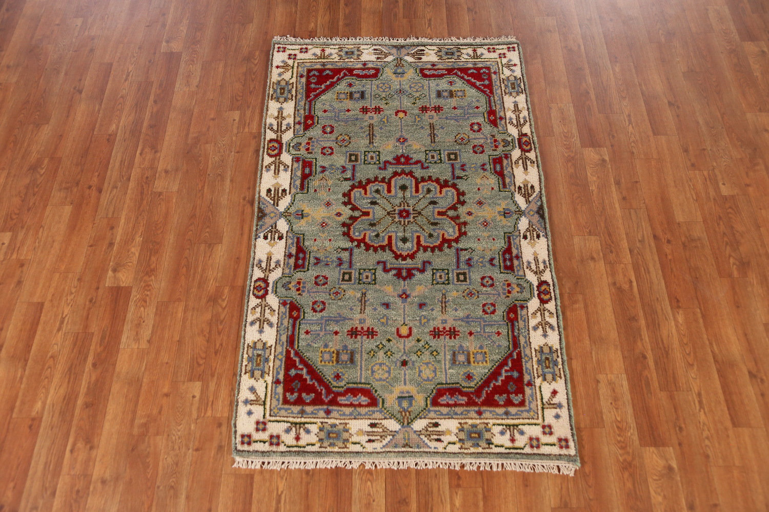 Wildon Home® Geometric Traditional Indian Rug 3x5 | Wayfair