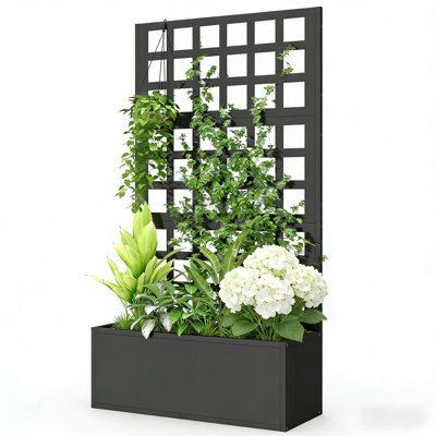 Vertical Raised Planters Steel Metal Farmhouse Garden Bed