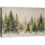 «Snowy Pine Forest Tranquil Winter Landscape Nature Decor», reproduction d'art sur toile encadrée-120419725-120797001