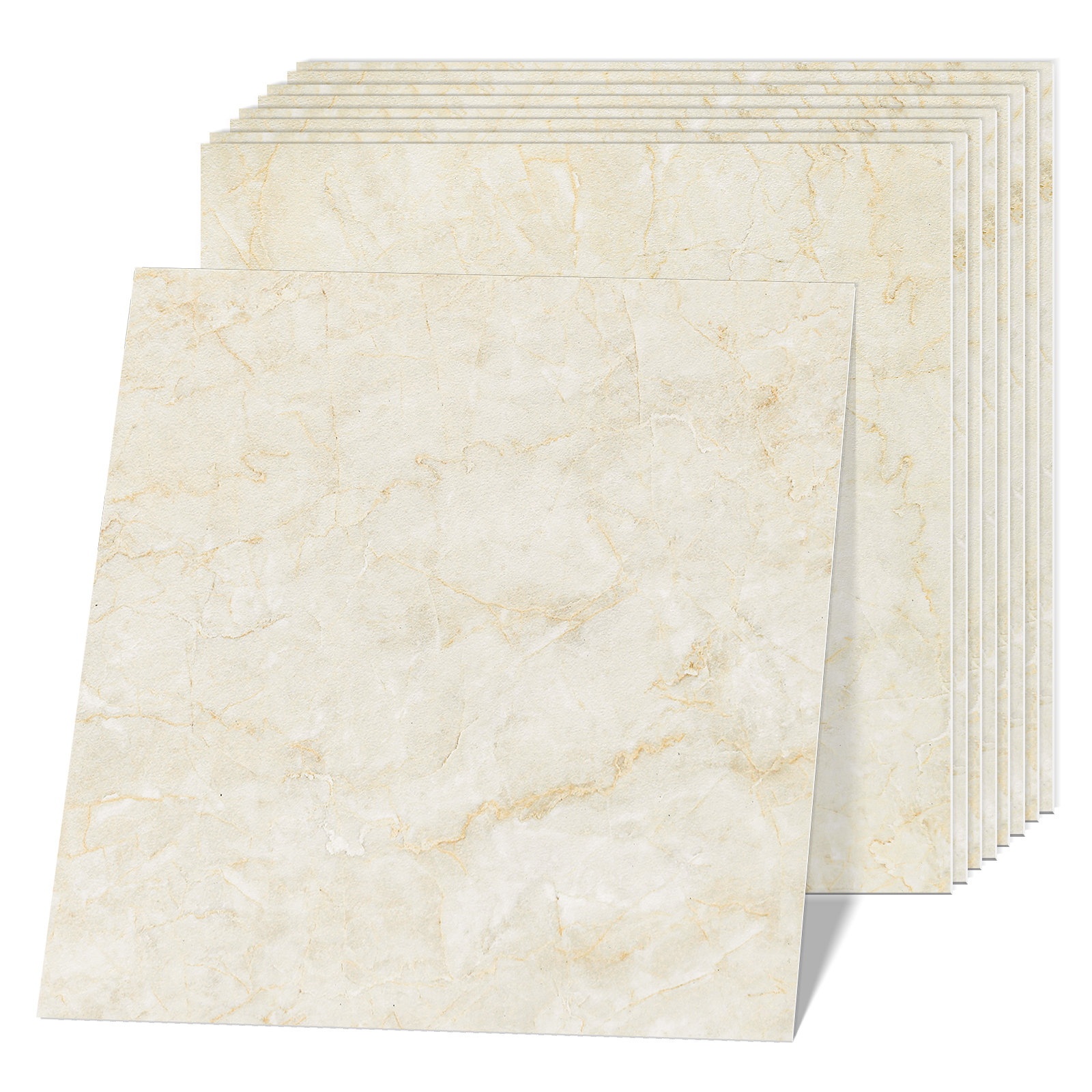 Jeedeson 4mil X 18" X 18" Peel And Stick Water Resistant Vinyl Tile ...