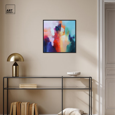 Art Remedy, toile abstraite colorée Emberglow II