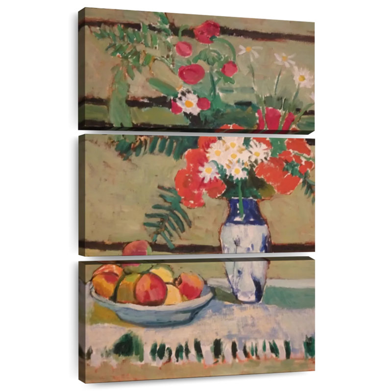 Harnek fleurs et fruits, H 57 po x l 36 po