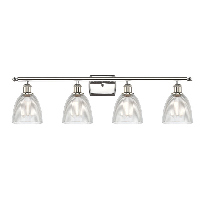 Éclairage de salle de bain à intensité variable 4 lumières Asdsit, Transparent, Ampoule incandescente rétro de 60 watts