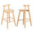 Grove Indoor Rubberwood Barstool, Natural Finished, Set Of 2