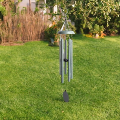 Carillon de 40 po en métal vert sauge