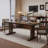 Light Walnut Rectangular Solid Wood Writing desk-693732022