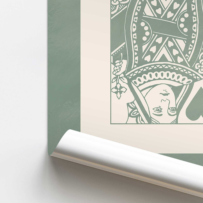 «Sage Queen Card», impression roulée, H 14 po x l 11 po