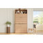 Armoire de cuisine compacte de 69 po de hauteur avec Ã©tagÃ¨re supÃ©rieure et plan de travail rabattable-10010326