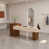 Beige / noyer