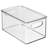 mDesign Plastic Storage Bin Box Container, Lid and Handles-98155402-98155404