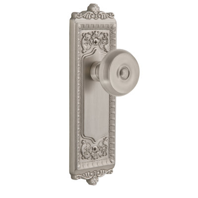Plaque d'intimité Grandeur avec bouton de porte Windsor
