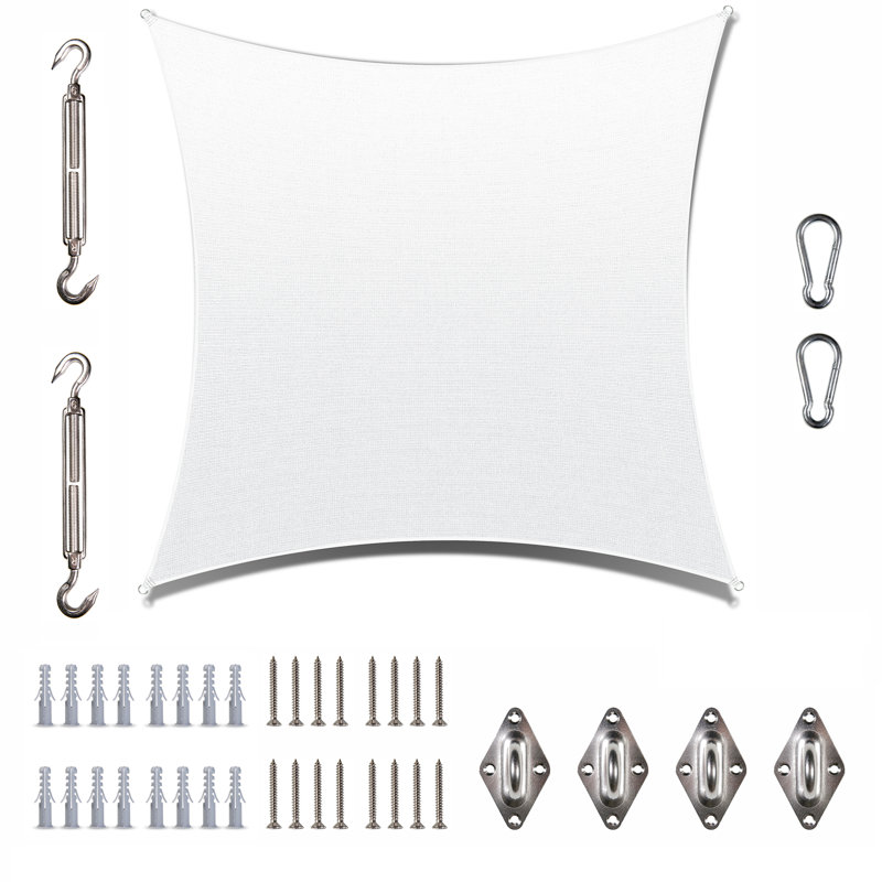 Toile d'ombrage rectangulaire à personnaliser Colourtree, 10 pi x 10 pi, Blanc