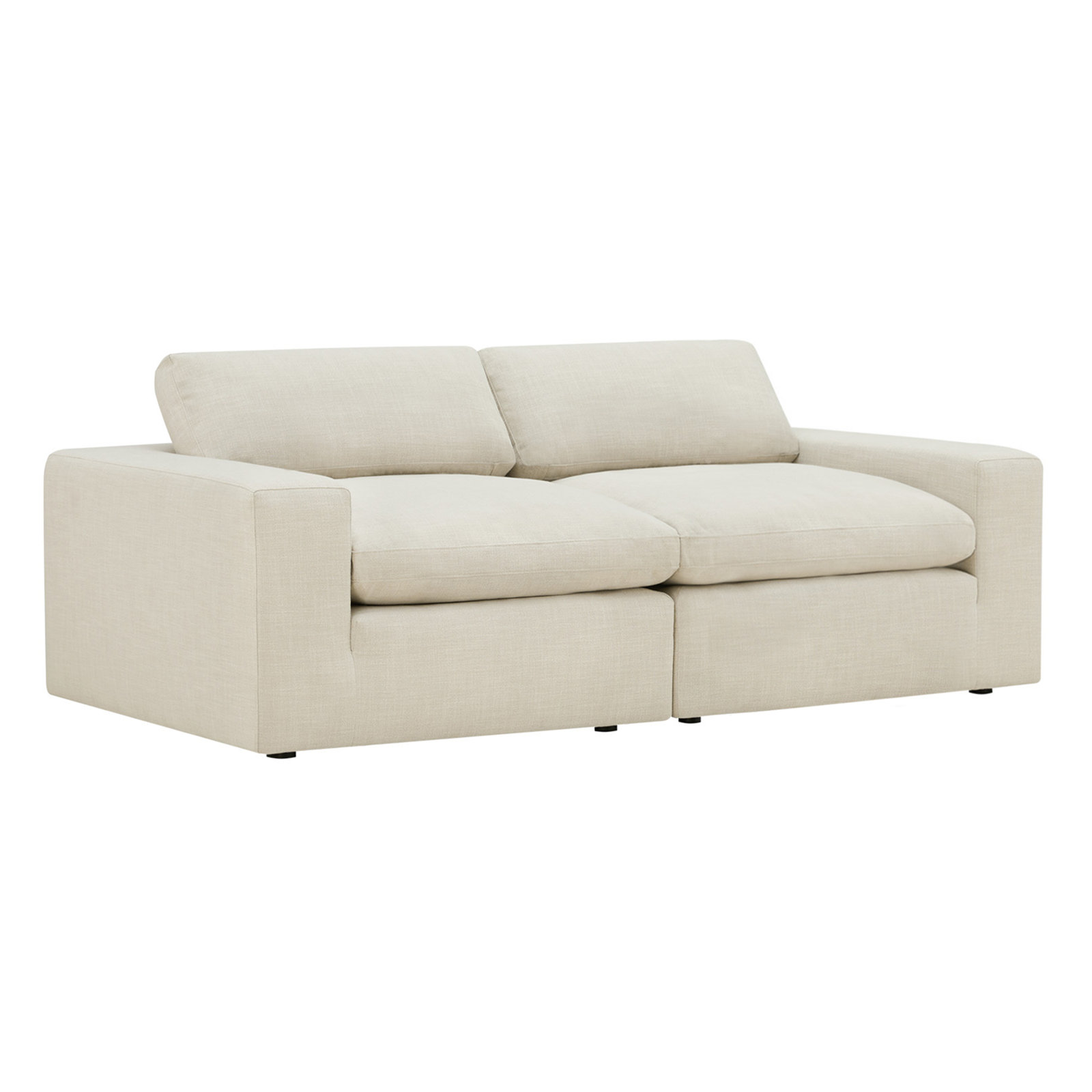 Asher 81" Modular Sofa, Cream