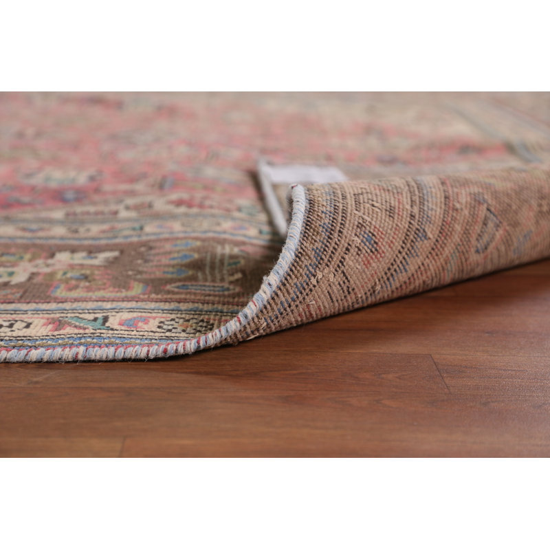 Tapis traditionnel rétro rose 8 x 11