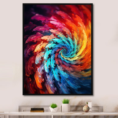 Colorfulfloral Fractal Spiral II - Fractal Wall Art Print