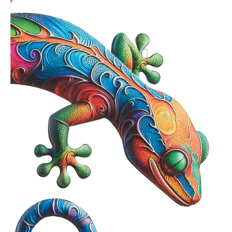 Décoration murale 16 po Burano Gecko Wall Decor, Multi
