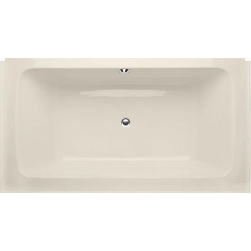 Rachael 66'' x 36'' Soaking Acrylic Bathtub, Biscuit