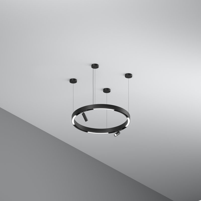 6 - Light LED Geometric Pendant