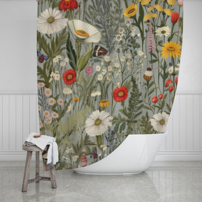 Macabe Floral Shower Curtain