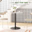 Round Dining Table with Steel Base, Non-slip Pad for Living Room