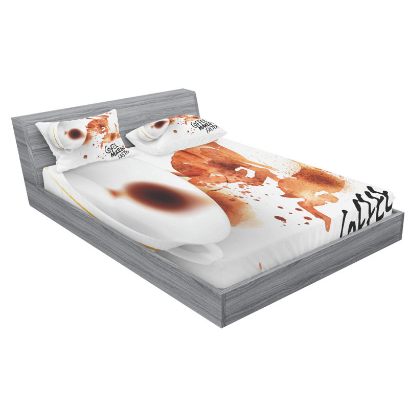 Microfiber Sheet Set, Queen Sheet Set with Fitted Sheet