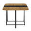 Ensemble de table de salle à manger 7 pièces rectangulaire, plateau en grain de bois et triamine avec 6 chaises en cuir PU, ensemble de table de cuisine moderne pour 6 personnes, idéal pour les petits espaces, appartement-130623342