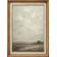 «Foggy Meadow Path with Distant Tree Silhouette», reproduction d'art sur toile encadrée-1983082928-1983082929