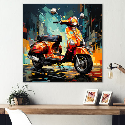 Pop Art Scooter Commute I sur toile