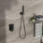 Dual Square Shower Head Wall Mounted System - 10 Inch, Oil Rubber Bronze Inch With Rubbed-120951921
