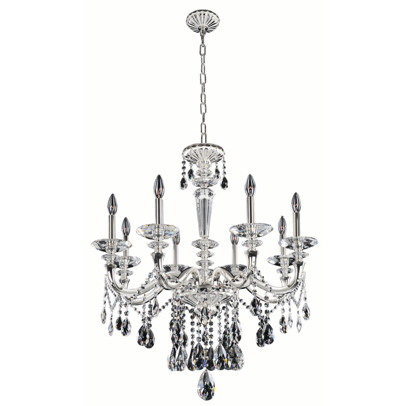 Lustre argenté / transparent Jolivet 8 LT 2 tons Allegri