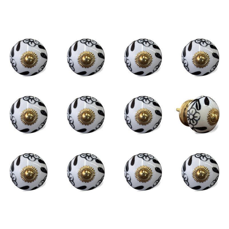 Multipack de boutons de champignon de 1,5 po de diamètre peint à la main