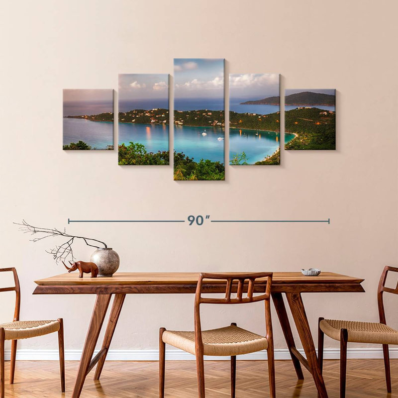 Magens Bay Night Panorama, 42" H x 92" W