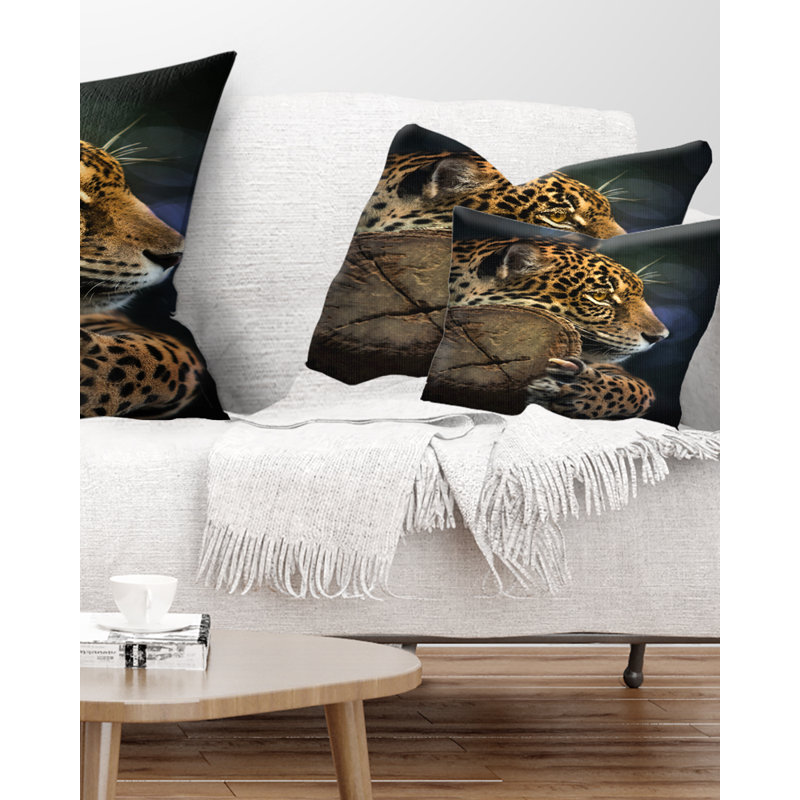 Coussin Relaxing Relaxing Jaguar, Rectangulaire, 12 po x 20 po