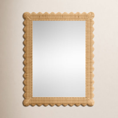 Lacie Rattan Rectangle Wall Mirror
