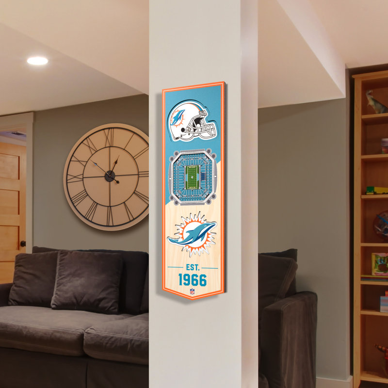 NFL 3D Stadiumview Banner, Miami Dolphins