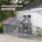 Catio Outdoor Cat Enclosure with Weatherproof Canopy, Bridges, Grey
