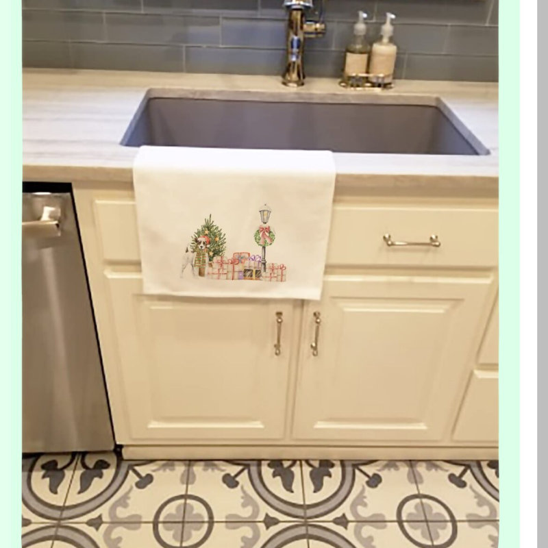 Wonderland Tricolor Terrier Kitchen & Bath Towel Set - 2 Pack