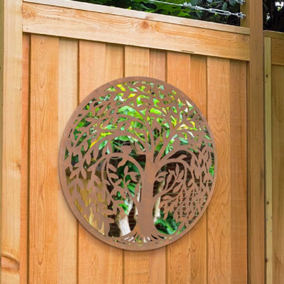 Egil Wood Flat Wall Mirror