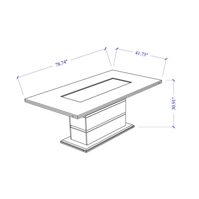 ARIYA BLACK DINING TABLE