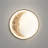 Bayton Resin  Dimmable LED Moon Flush Mount Wall Sconce Wall Lights