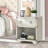 Grey 1-Drawer Nightstand