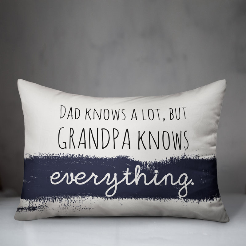  Knows Everything Grandpa Rectangular Pillow Cover & Insert