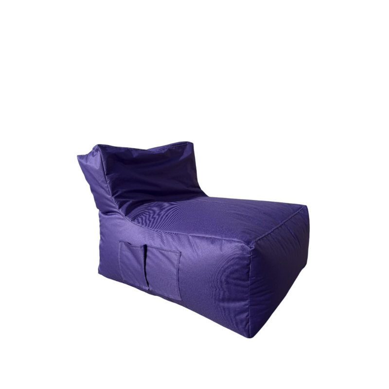 Fauteuil à billes mauve de qualité supérieure, 29,5 x 27,6 x 37,4 pouces | 100% polyester imperméable avec housse zippée amovible | Rempli de billes de styromousse recyclées | Parfait pour les enfants et les adultes | Sièges confortables et élégants